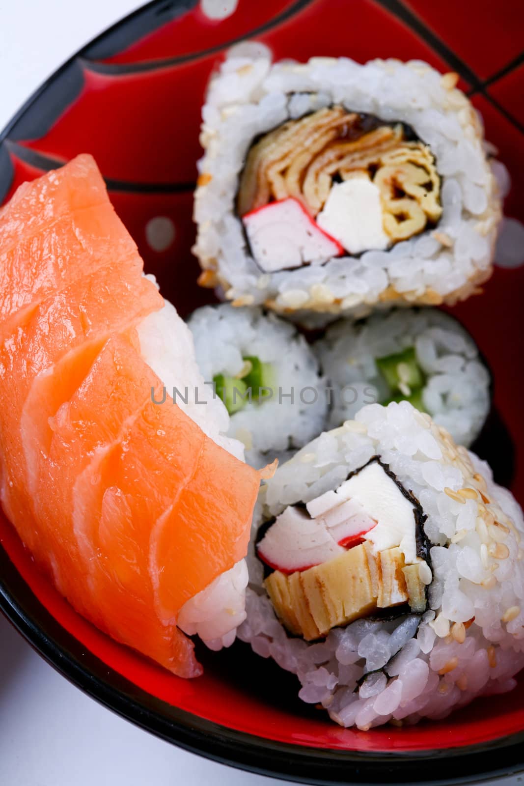 Stock Photo: Asia and food: shushi close up