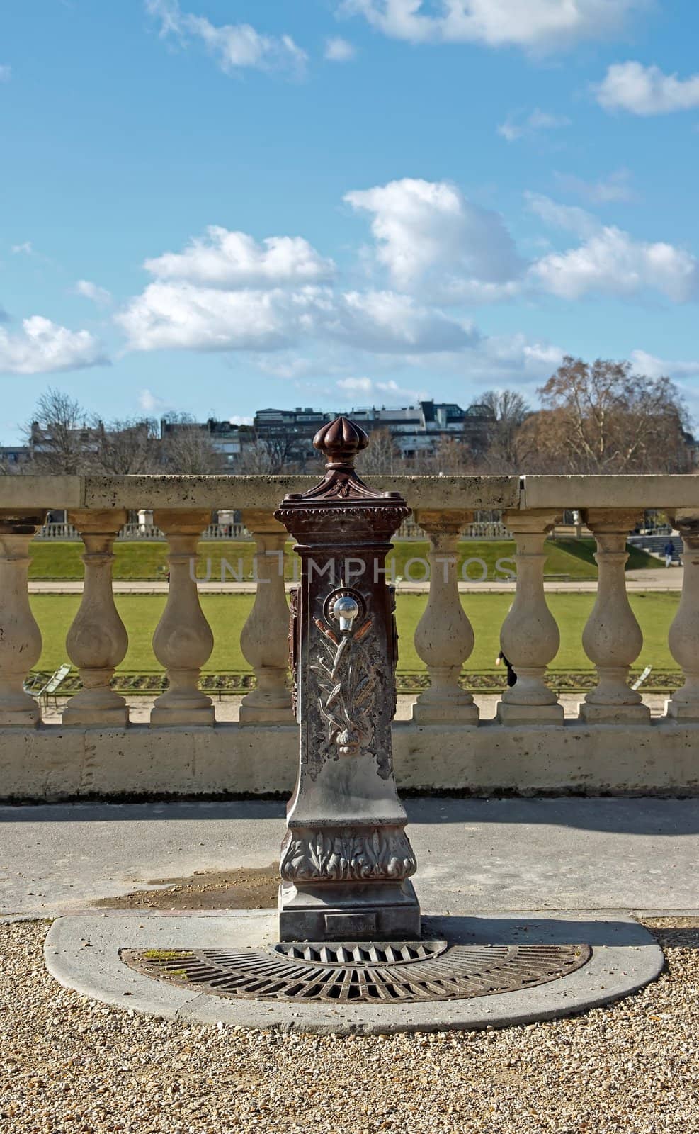 tap public park in Paris  France  19-20 th