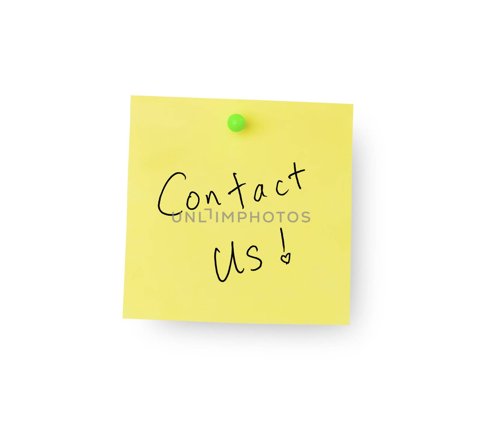Sticky memo notes on white background