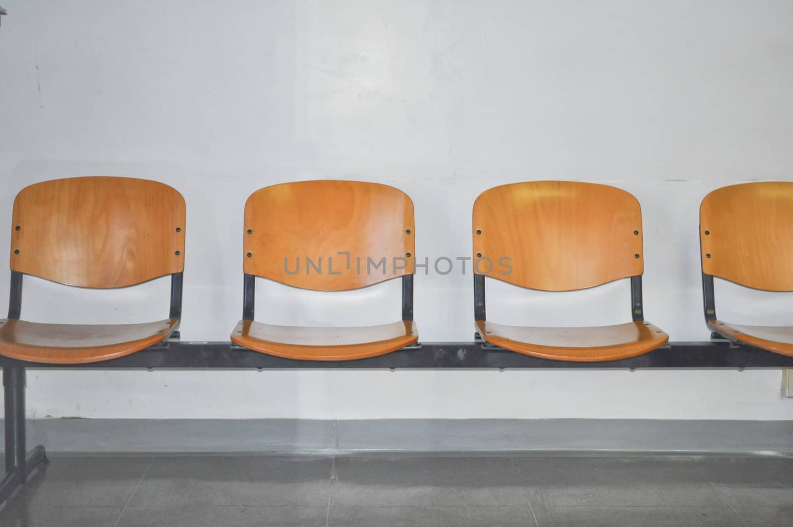 Empty chairs in a waiting room