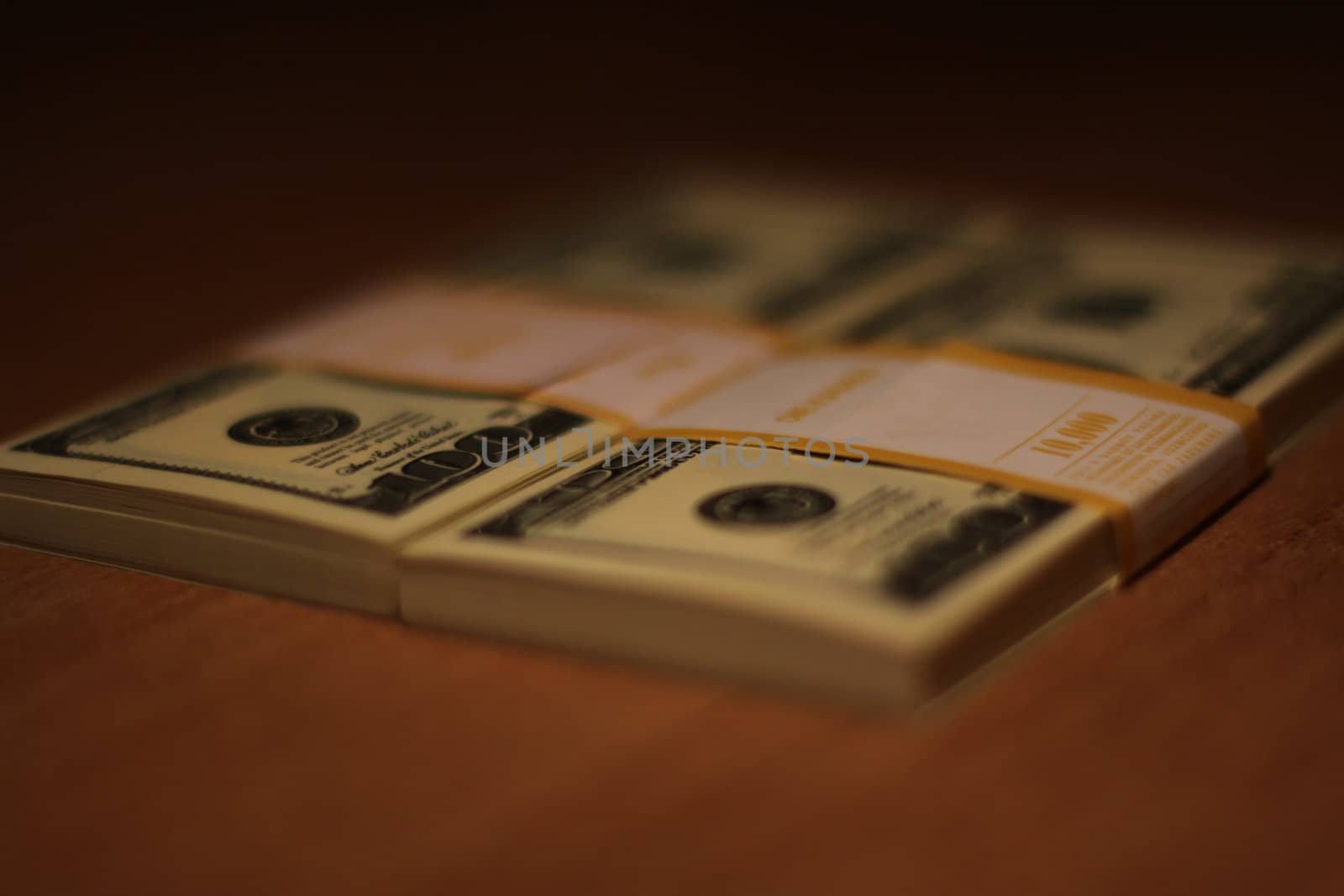 Stacks of Hundred Dollar Bills by MichaelFelix