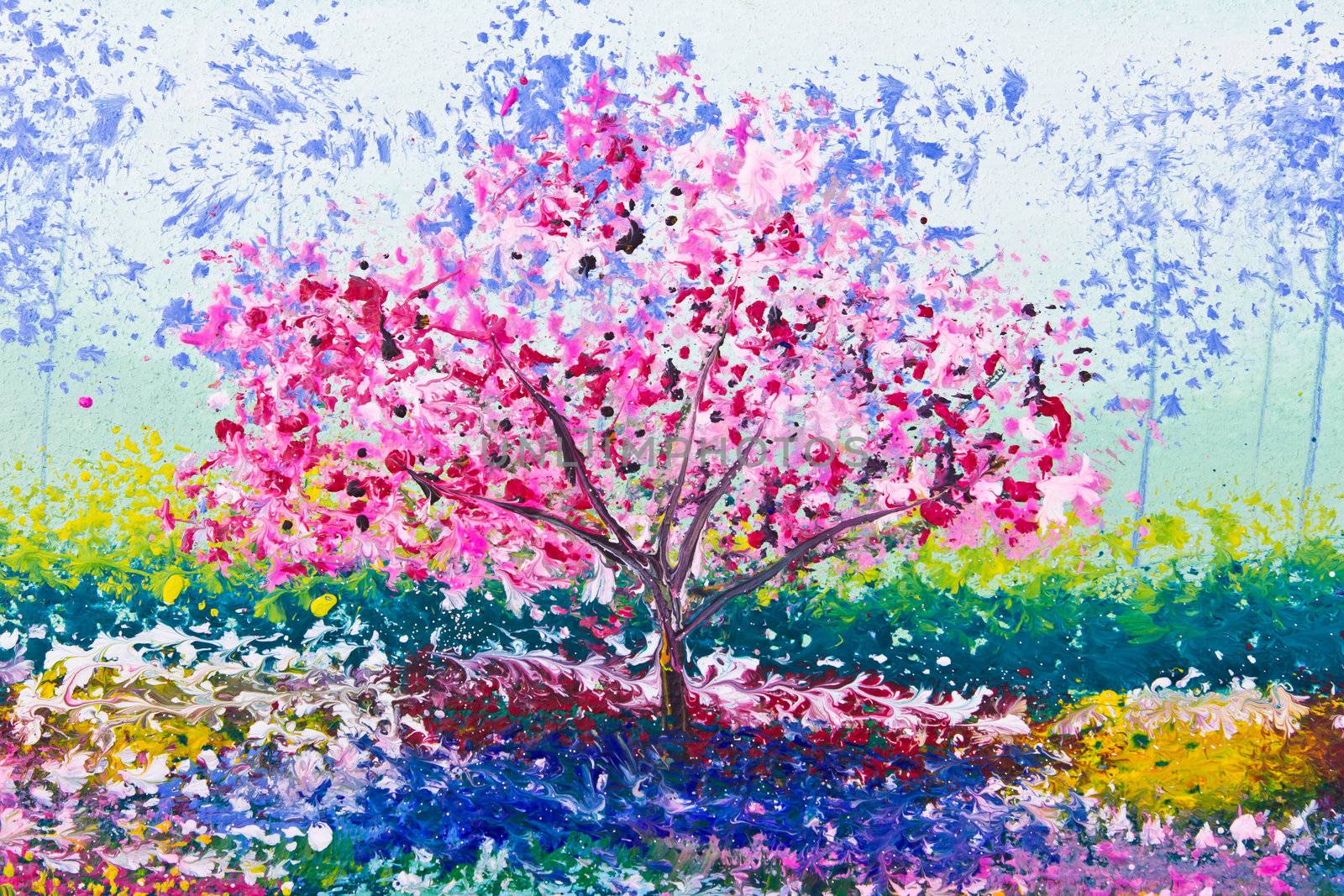 painting of tree by tungphoto