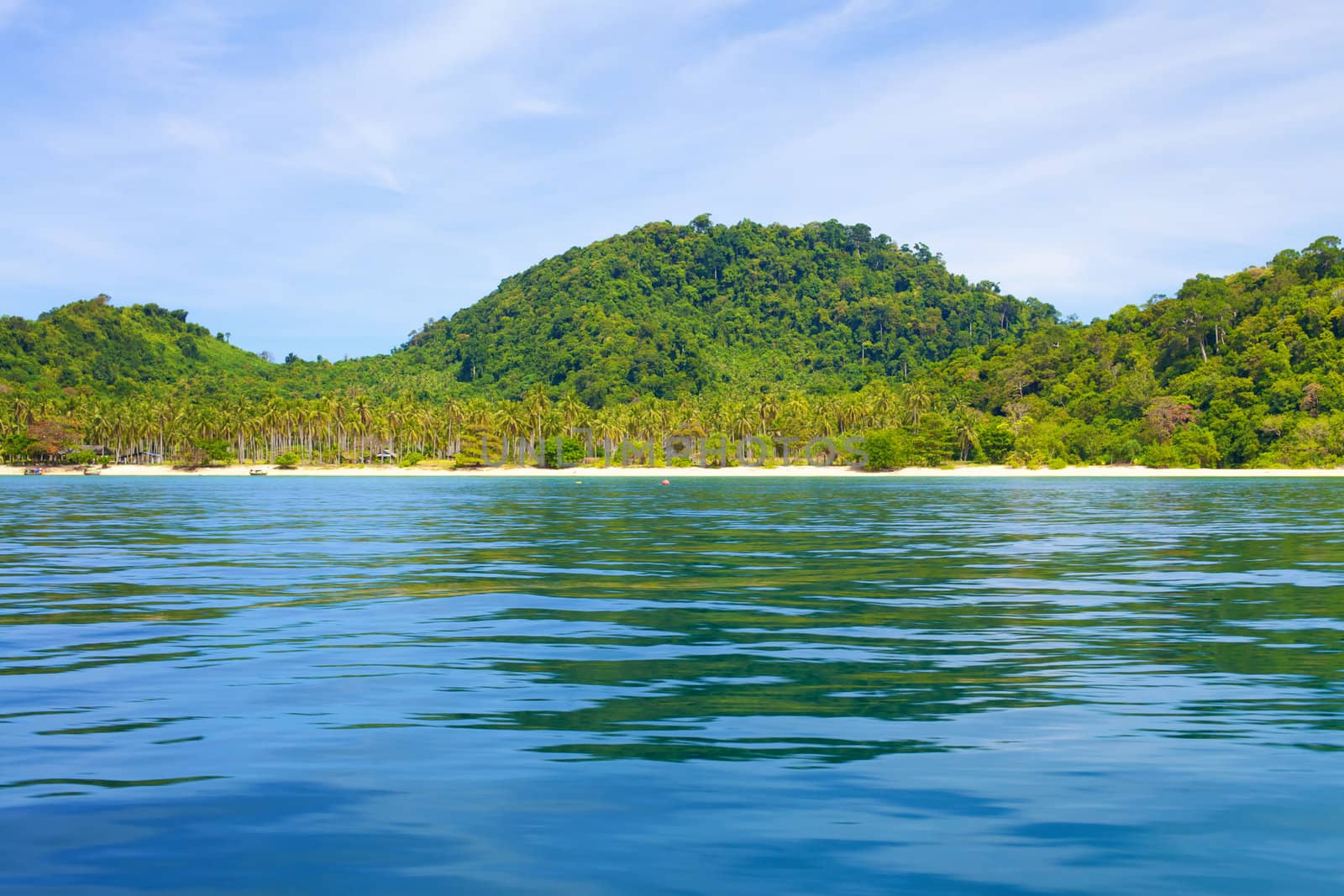 tropical beach, Andaman Sea Shore in Thailand