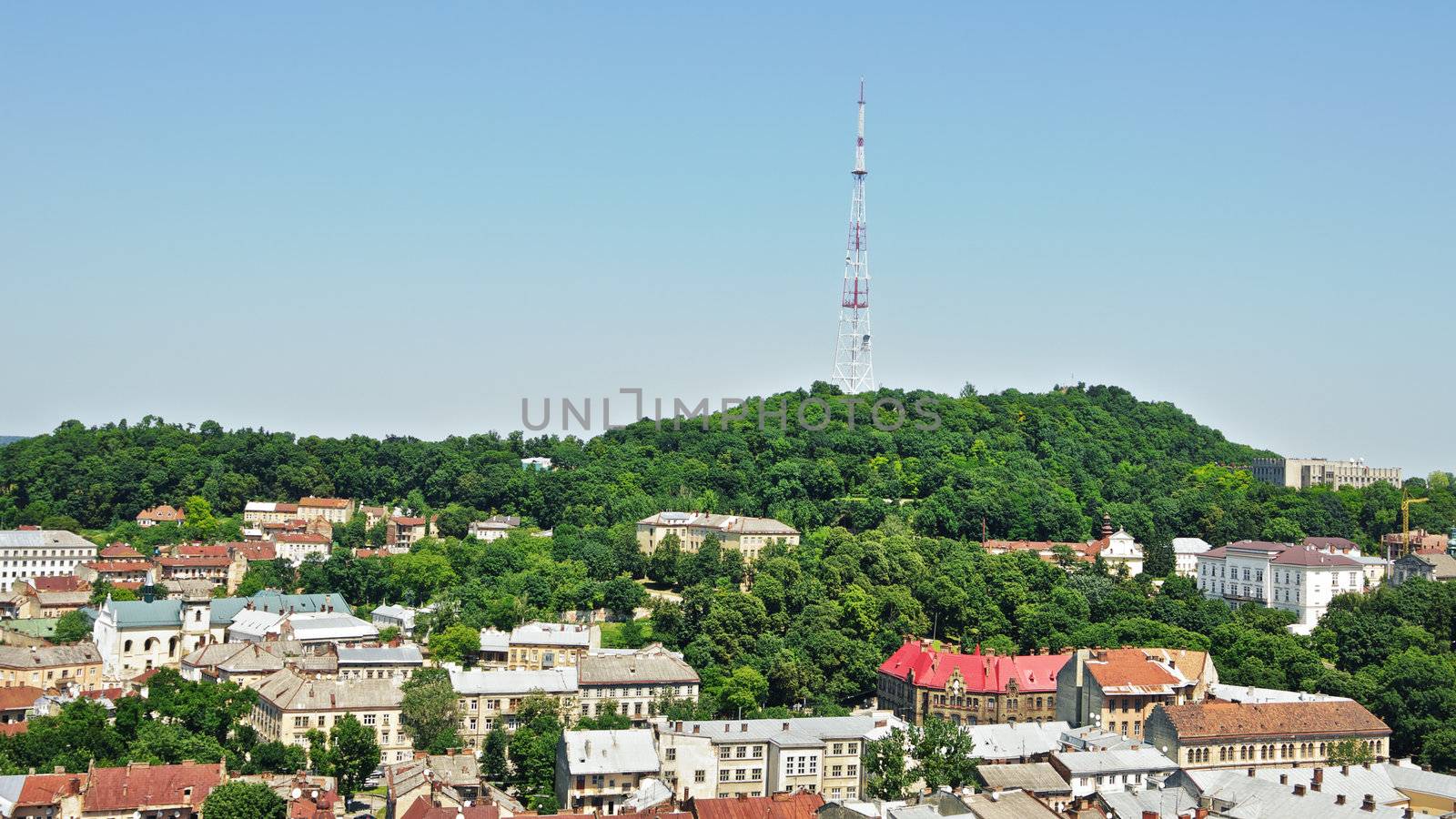 lviv at summer, view from City Hall