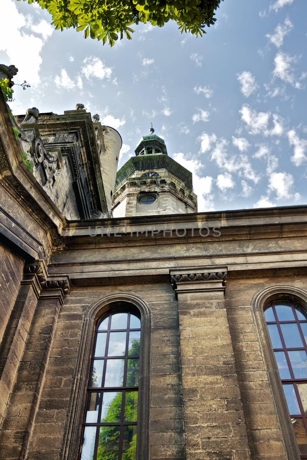 Bernardine church in Lviv at summer, Ukraine