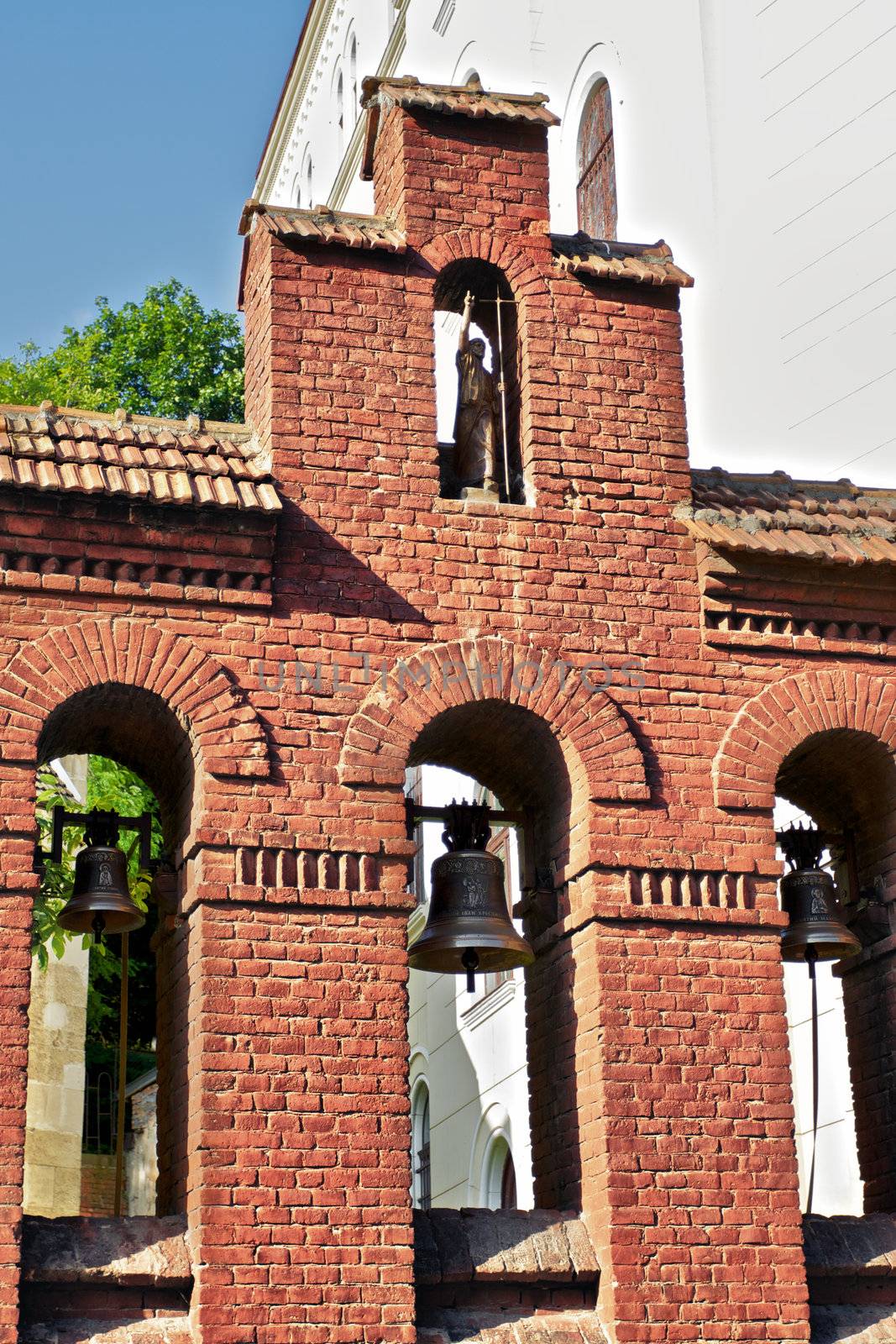 belfry in St. John Baptist church in Lviv, Ukraine