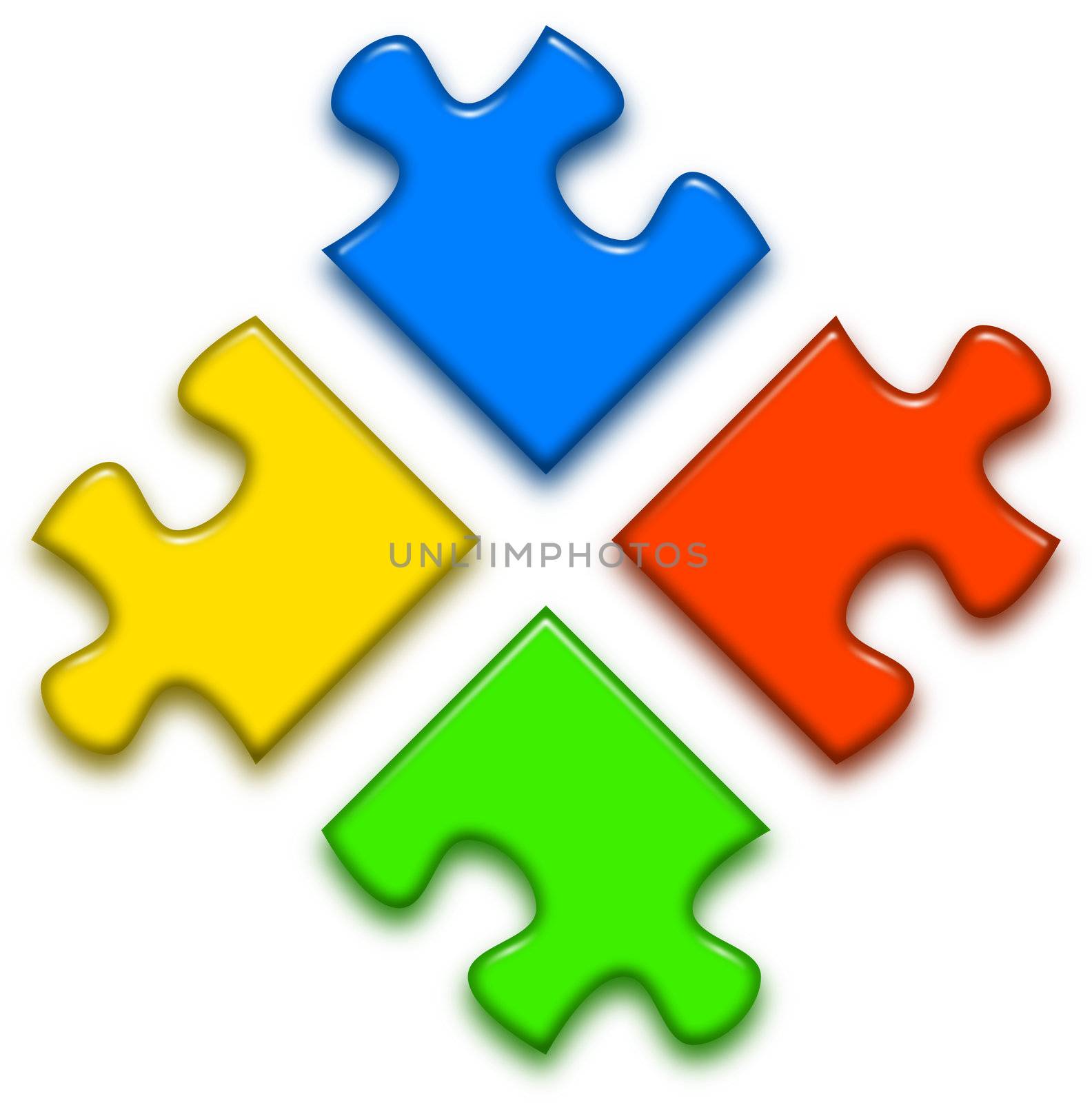 Logo puzzle by make