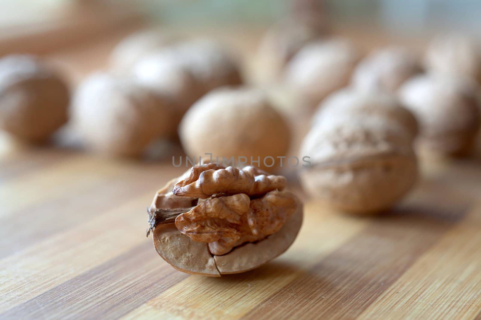 Nuts close-up by velkol