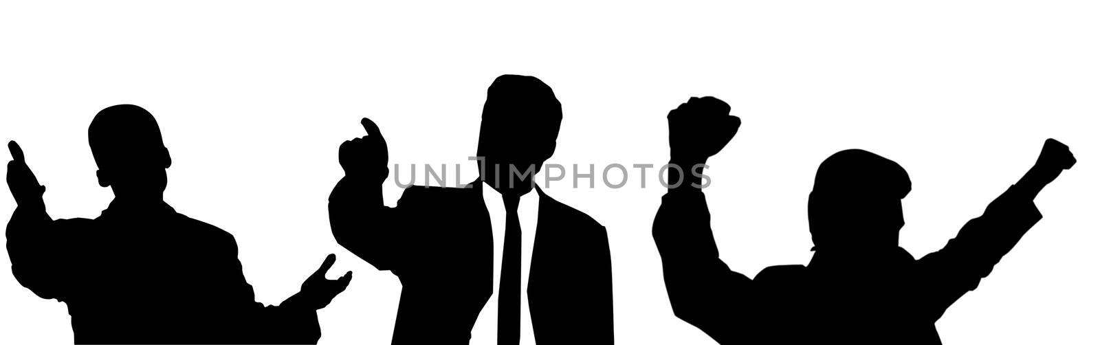 An image of silhouette of people
