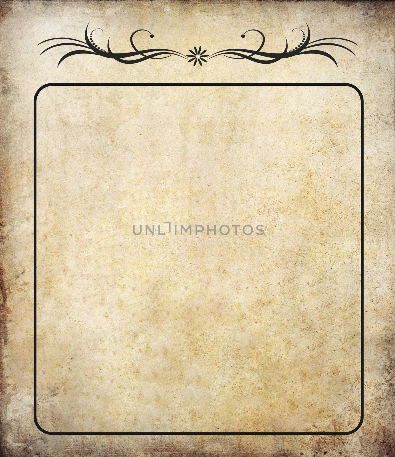 old grunge paper background with label vintage 