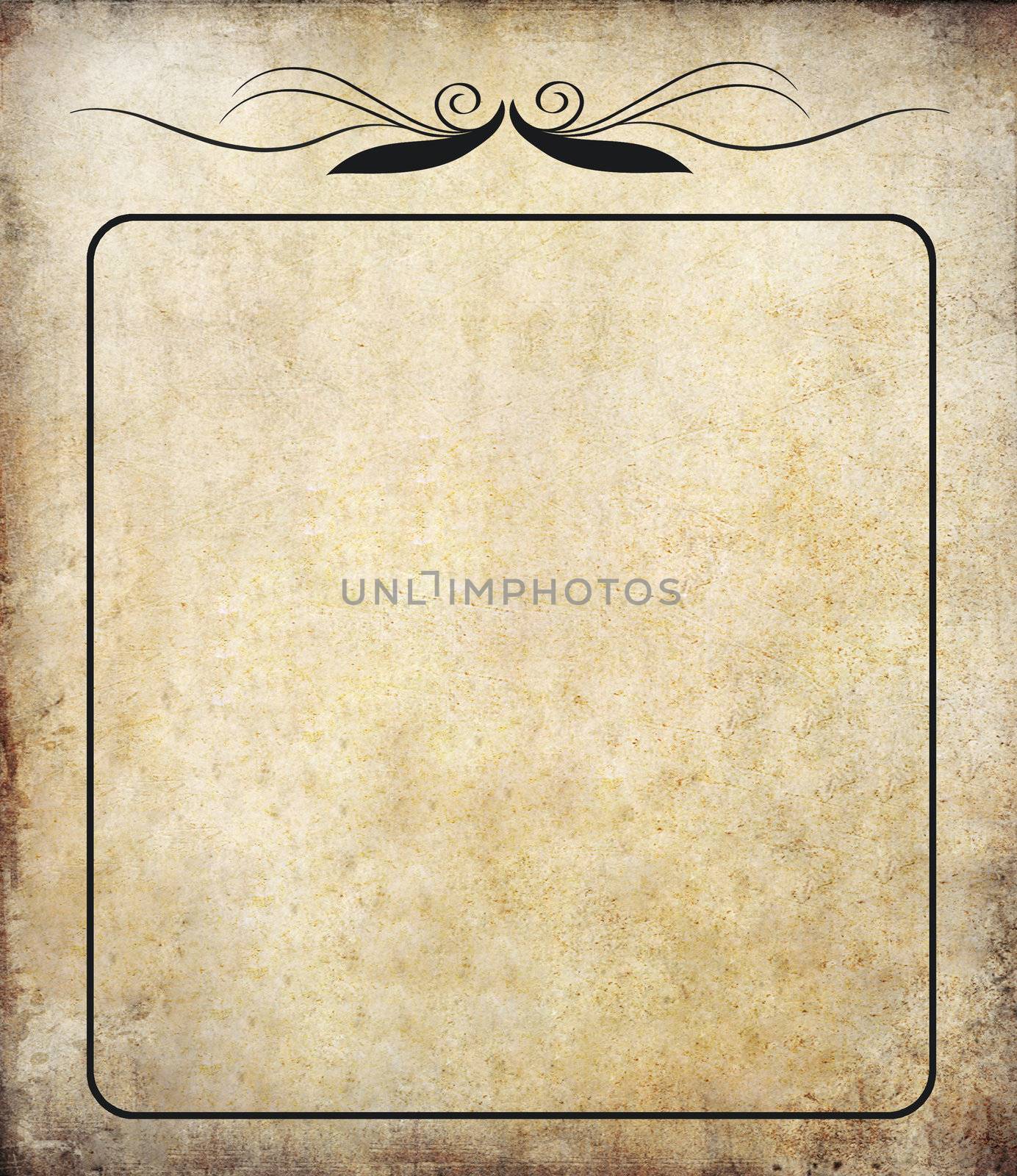 old grunge paper background with label vintage 