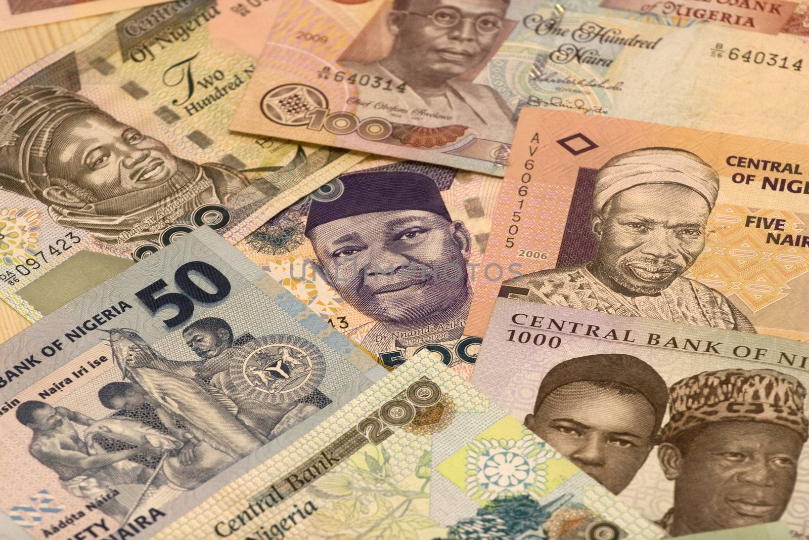 The naira is the currency of Nigeria. 