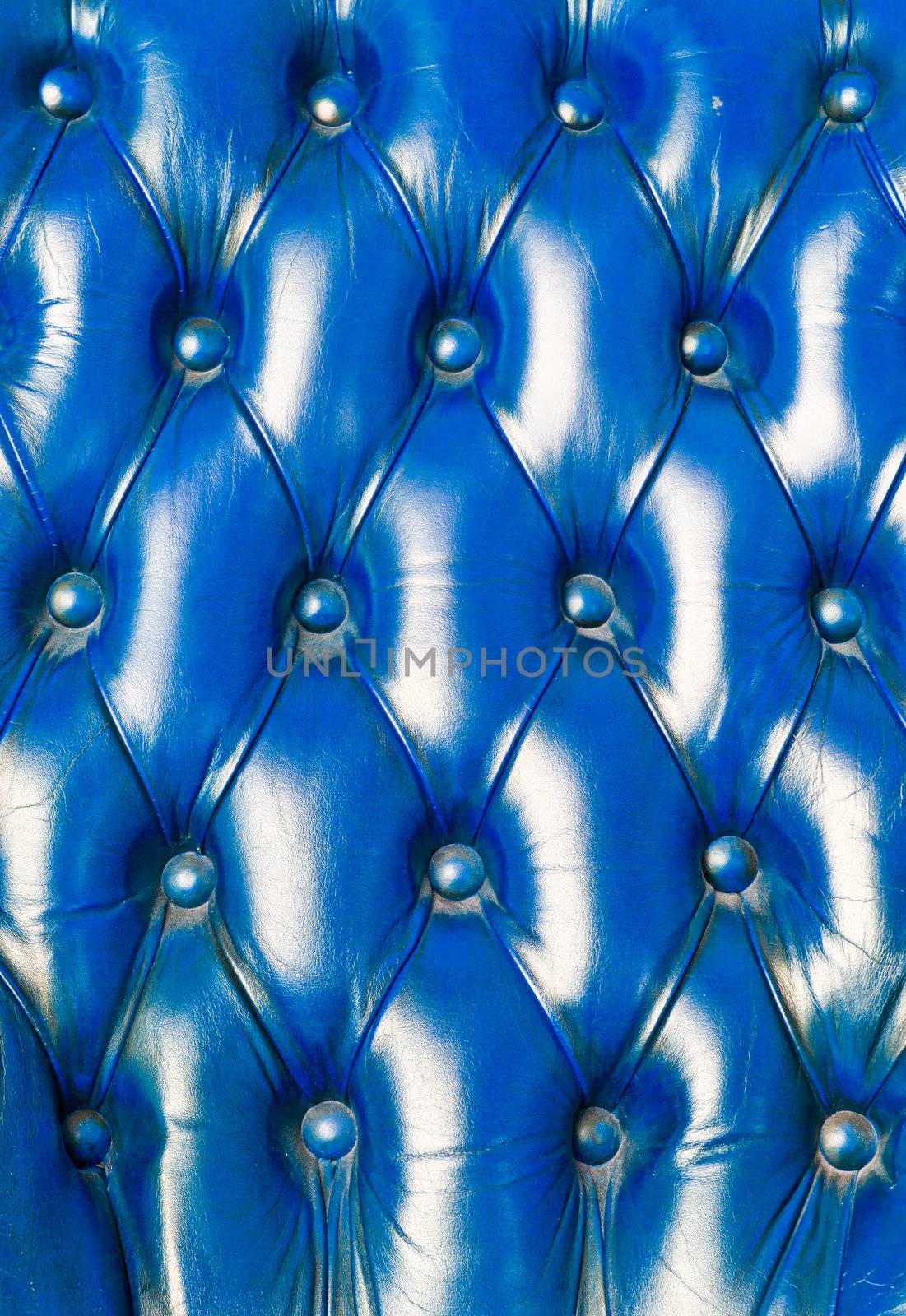 texture of blue leather for background by tungphoto