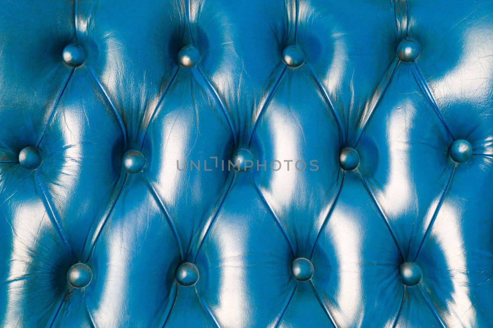 texture of blue leather for background by tungphoto