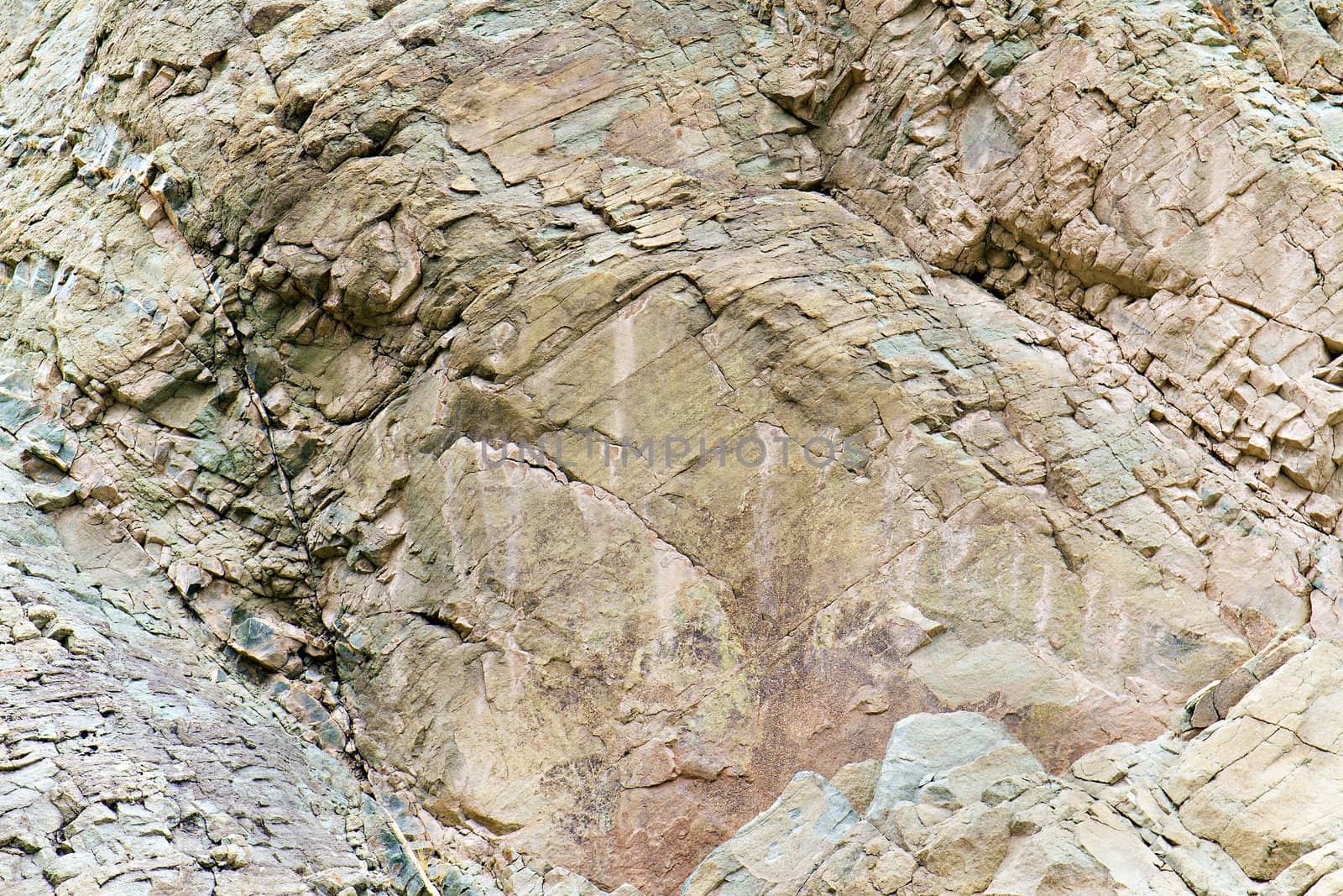 stone rock with cracks in the background