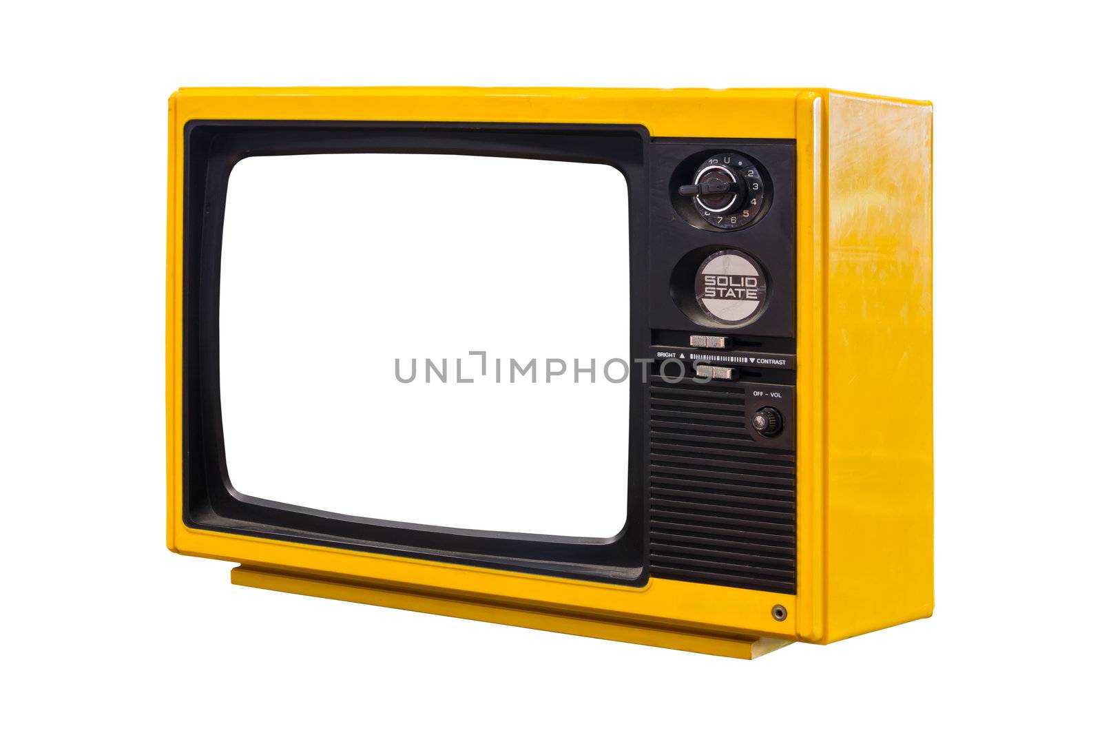 old television isolated by tungphoto