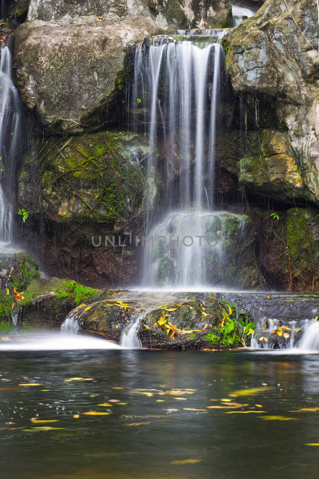 waterfall in thailand by tungphoto