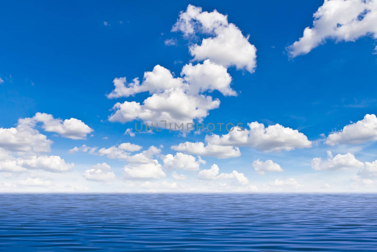 beautiful sea and blue sky by tungphoto