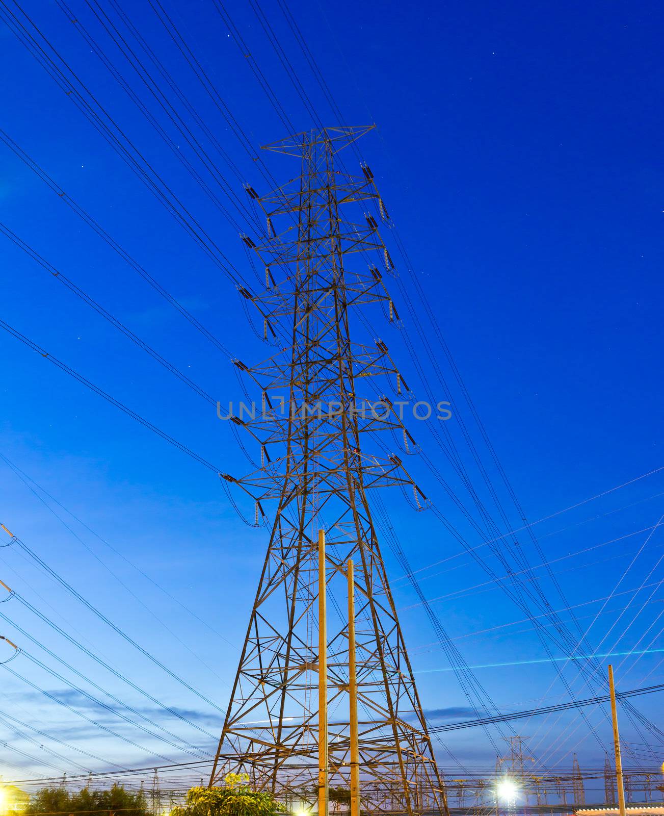 electric high voltage post by tungphoto