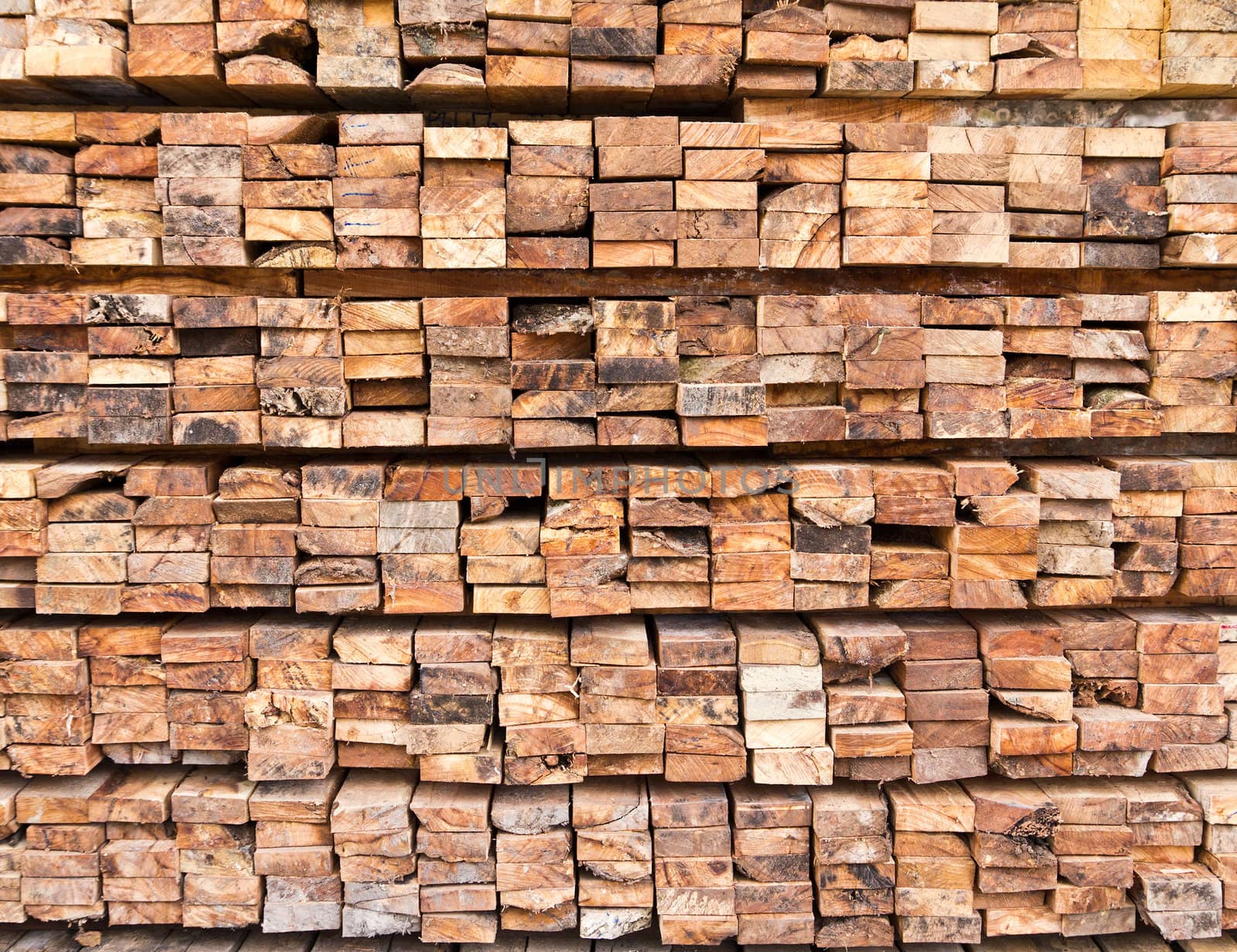 stack of wood logs by tungphoto