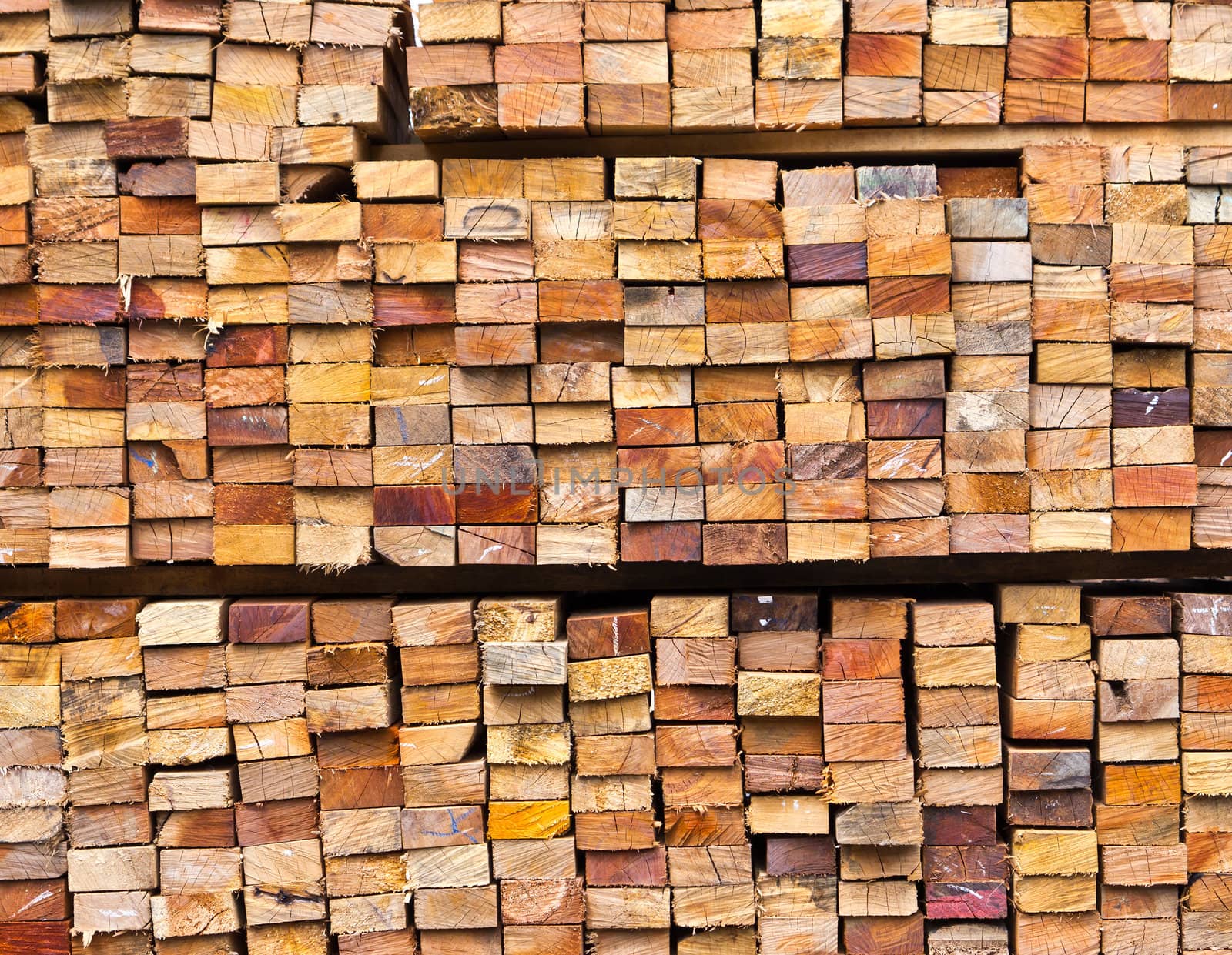 stack of wood logs by tungphoto