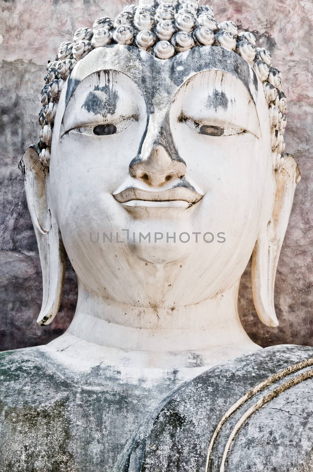 Buddha face close up