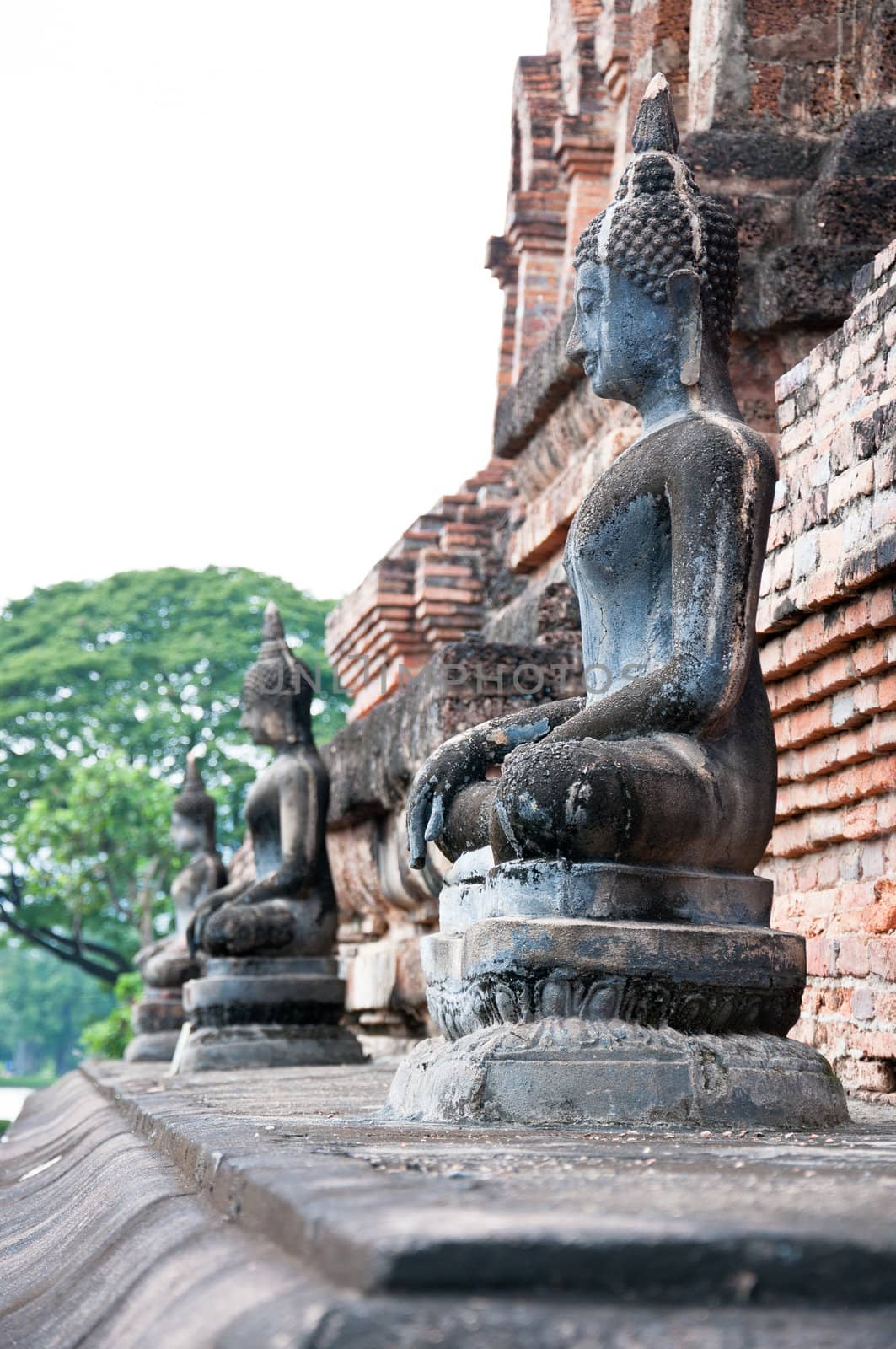 Buddha Image Disciples From Wat Mahathat, Sukhothai. by sayhmog