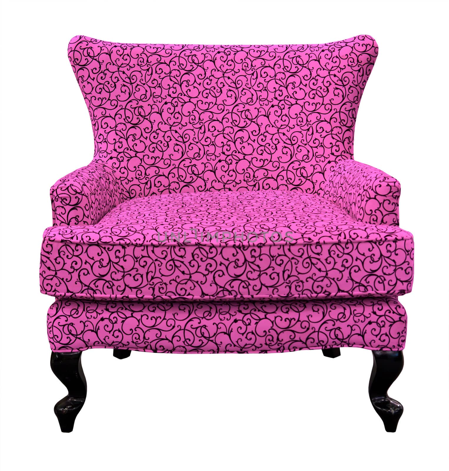 pink sofa isolated by tungphoto