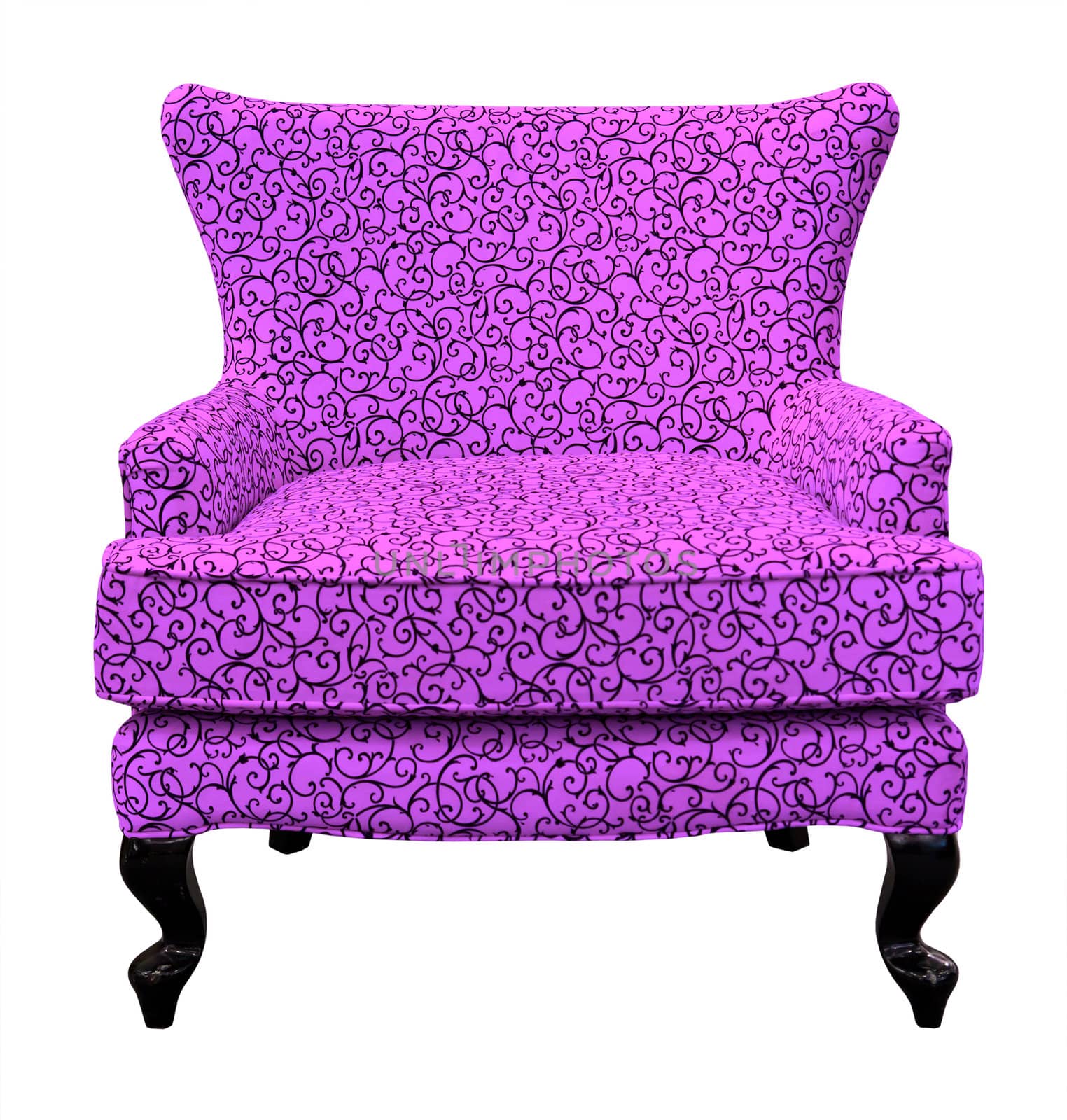 purple sofa isolated by tungphoto