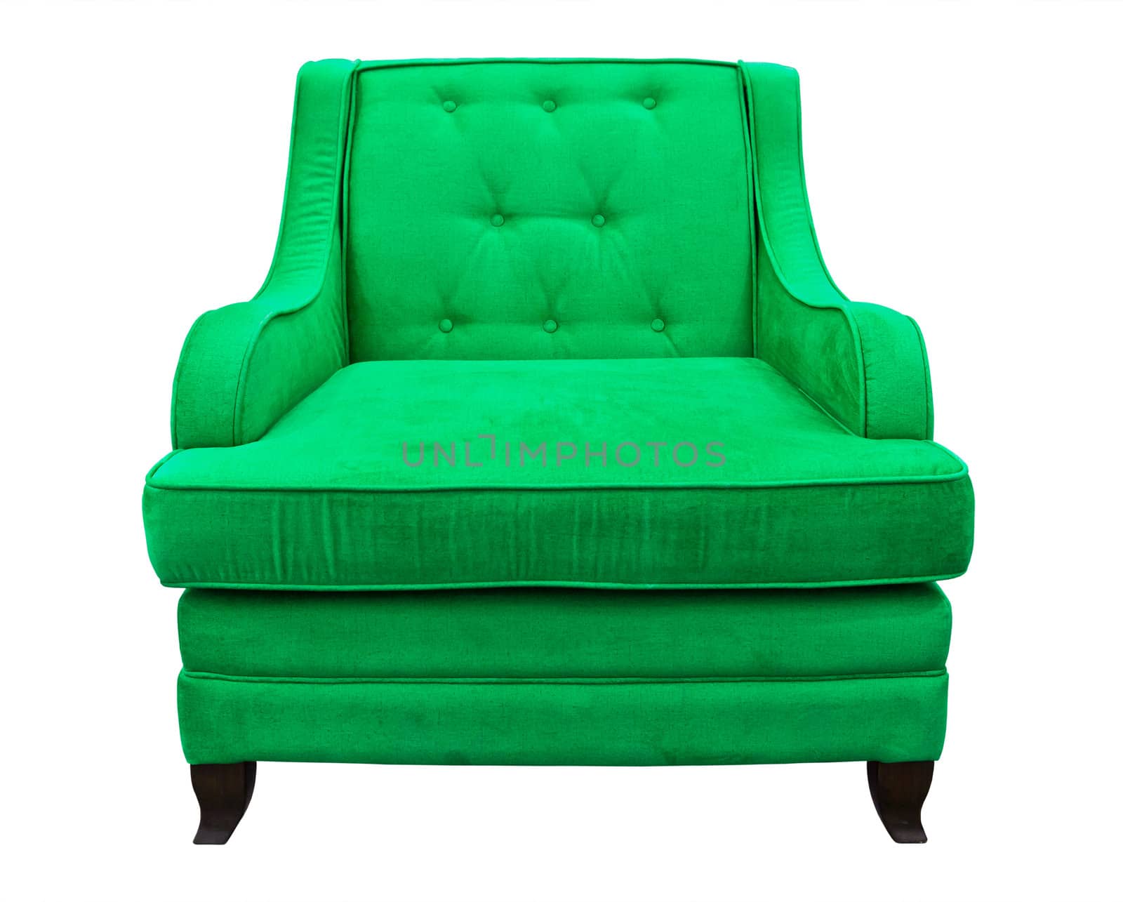 green sofa isolated by tungphoto
