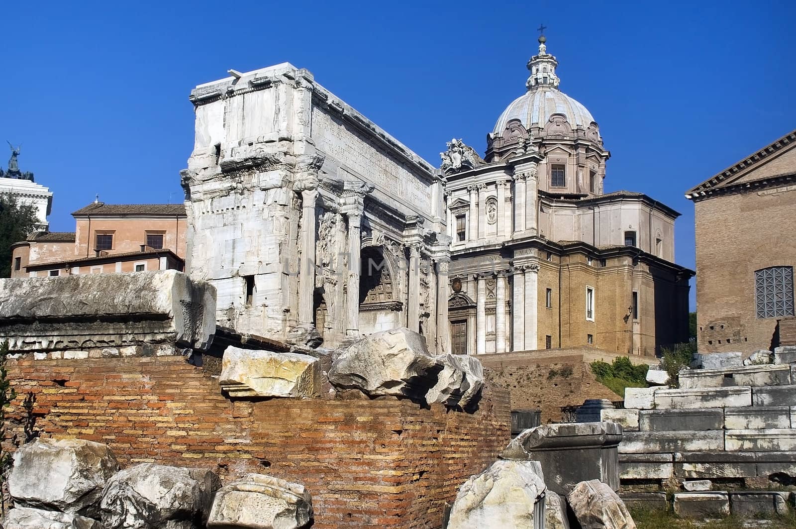 the ruins of Rome, the Forum Romano