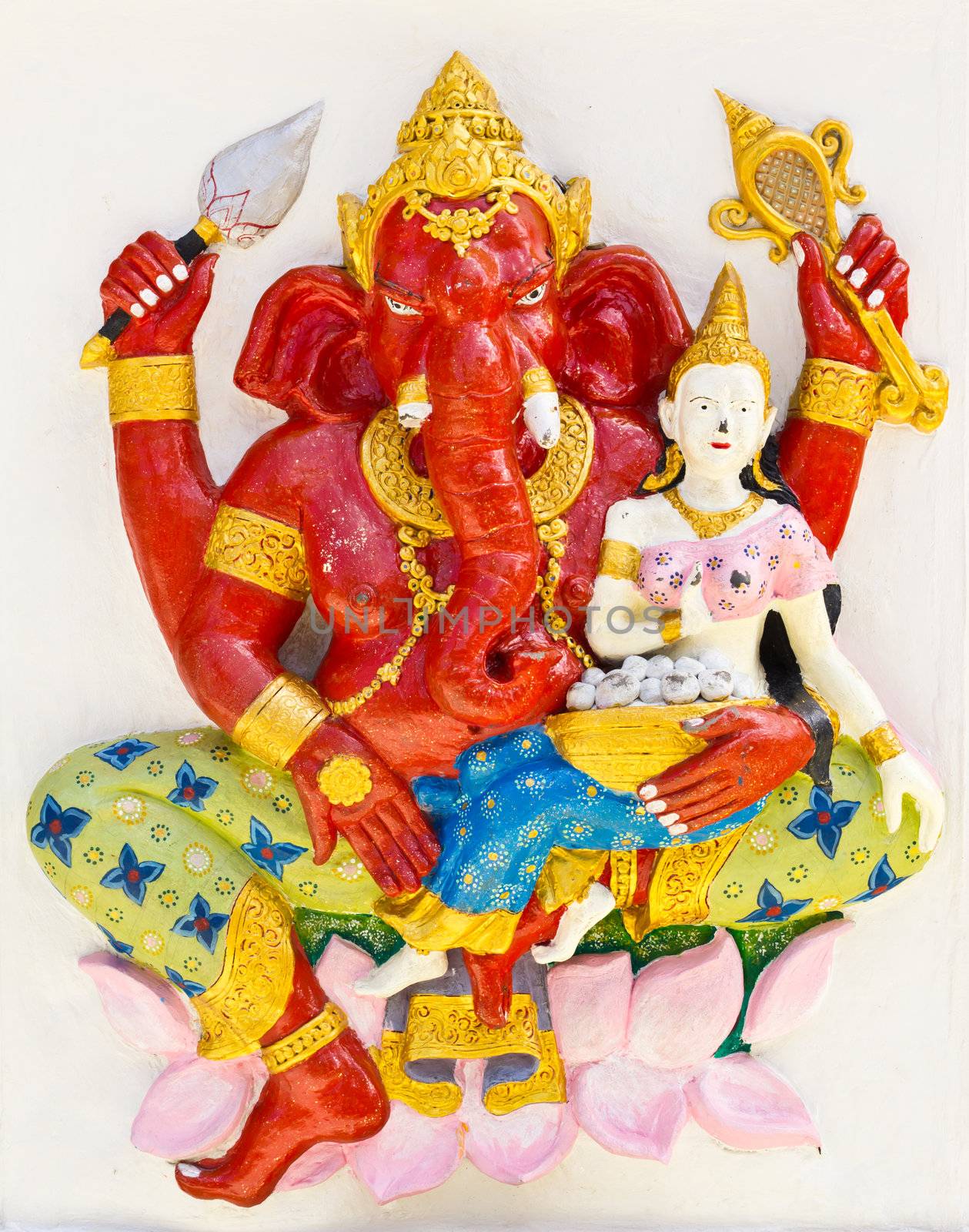 Indian or Hindu God Named Sankatahara Ganapati , Thailand