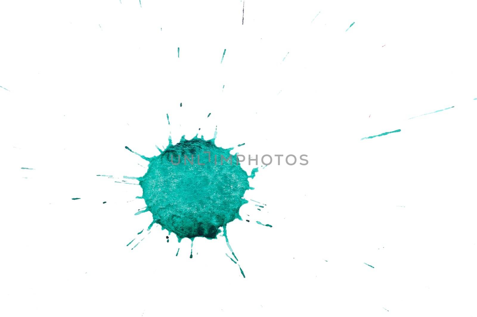 An image of green spot on white background