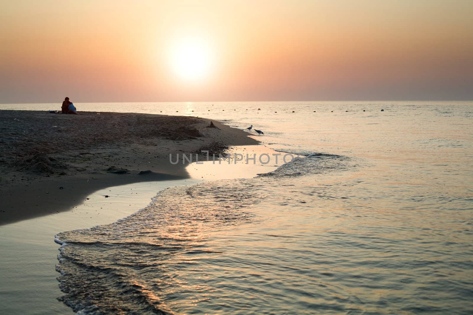An image of beautiful sunrise at the sea