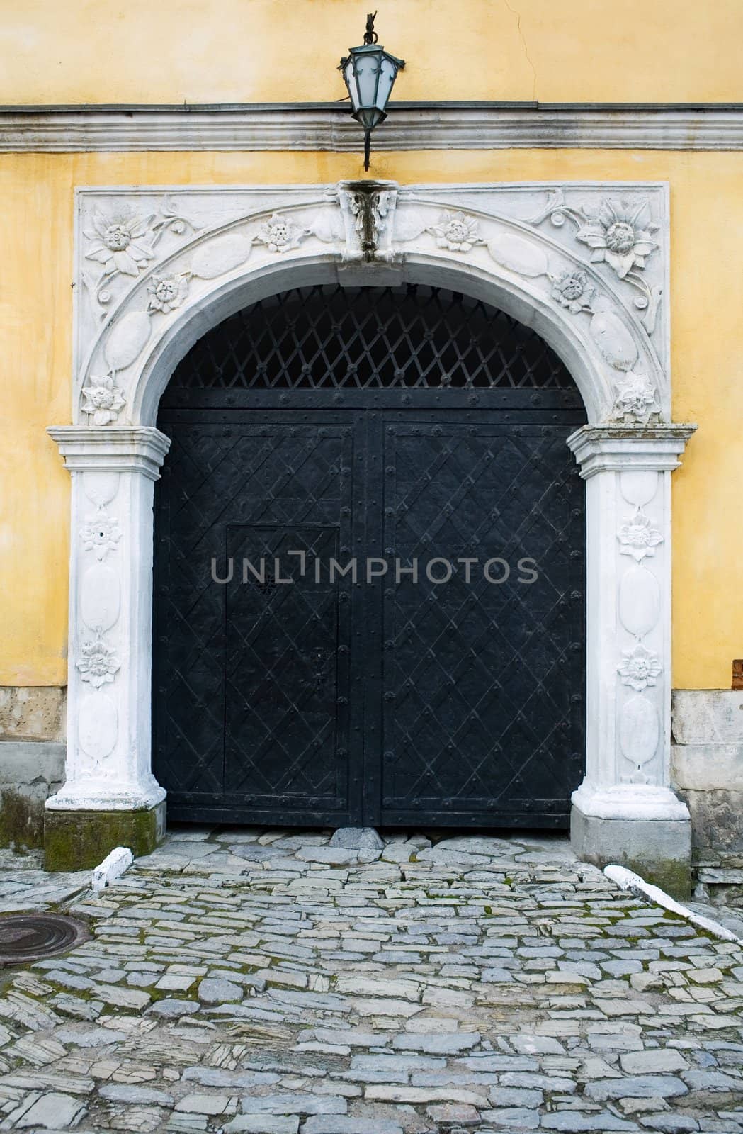Black iron door by velkol