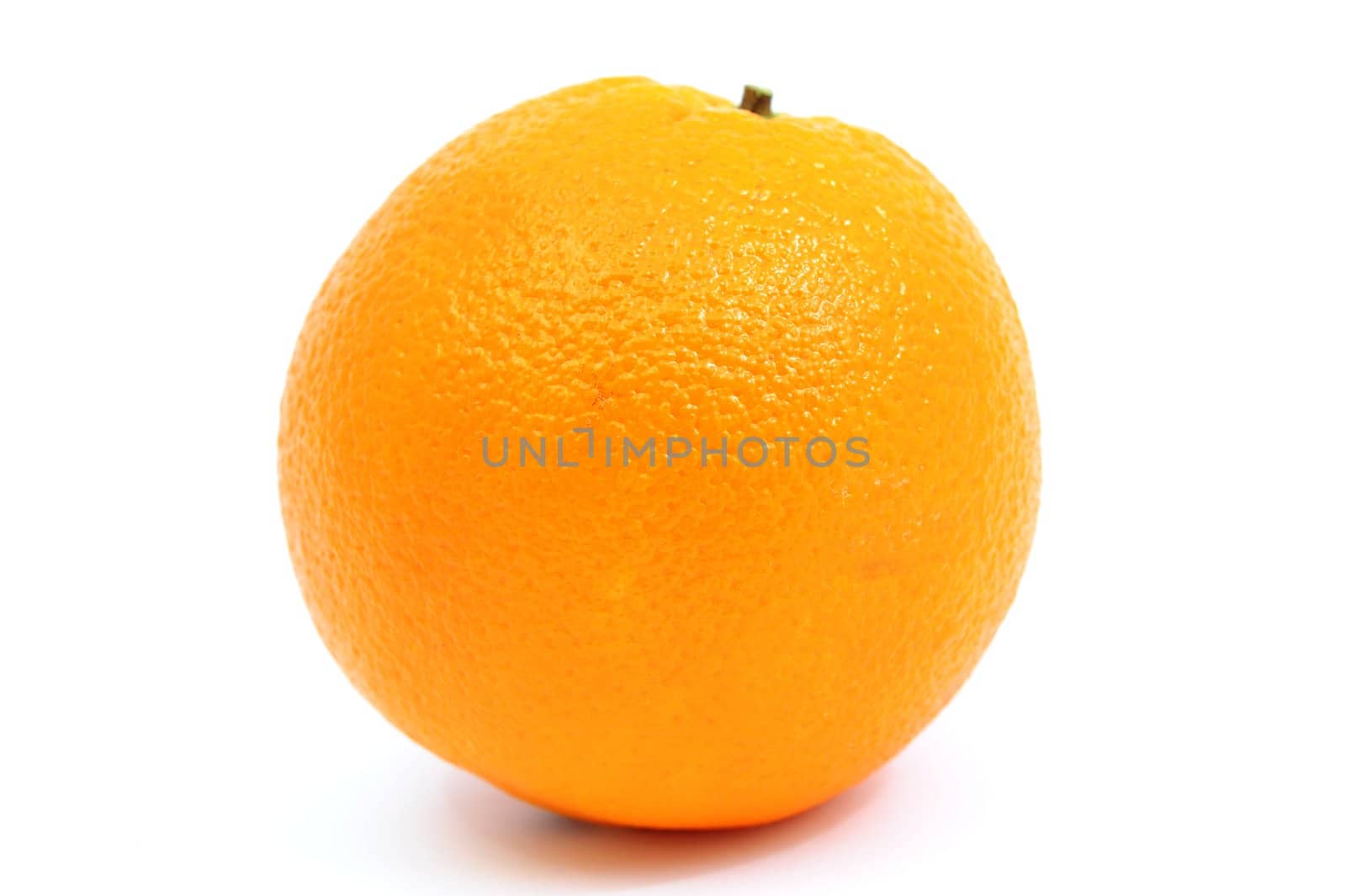 An image of a fresh orange on white background