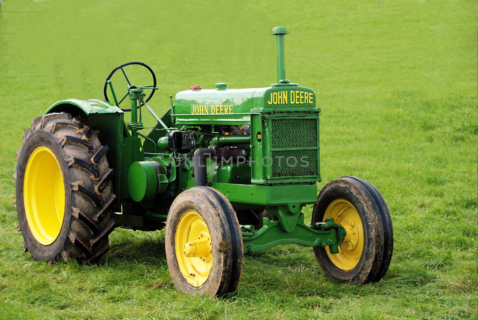 Vintage green tractor