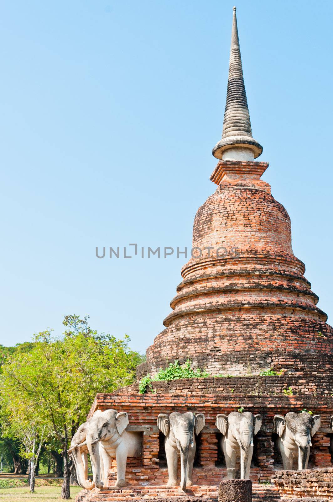 Pagoda in old city of Sukhothai