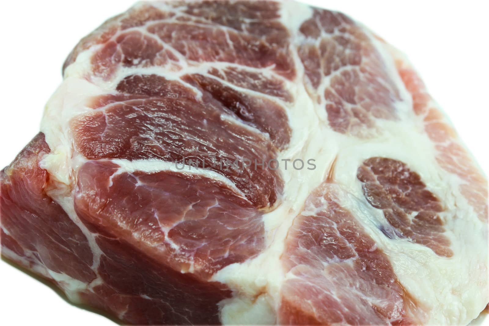 Piece of pork isolated