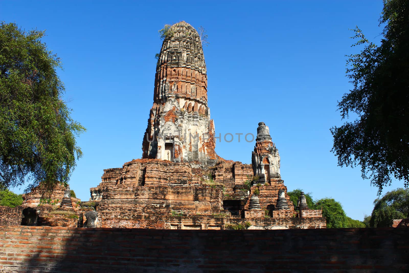 Wat radburana temple in ayutthaya , Thailand