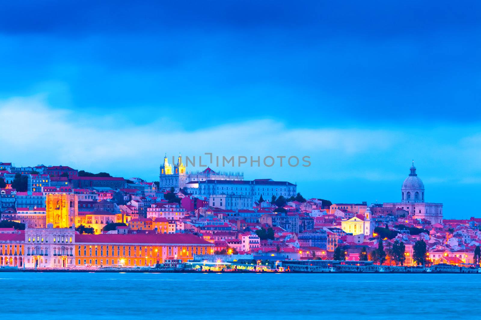 Lisbon Skyline at the Blue Hour
