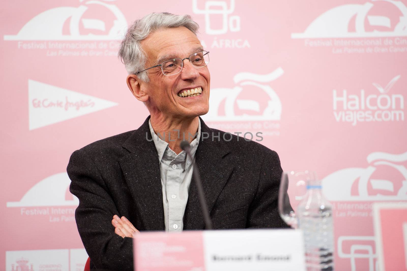 LAS PALMAS, SPAIN–MARCH 17: Bernard Emond, from Montreal, director of the trilogy on the three Christian virtues (2005), during LPA International Film Festival on March 17, 2012 in Las Palmas, Spain
