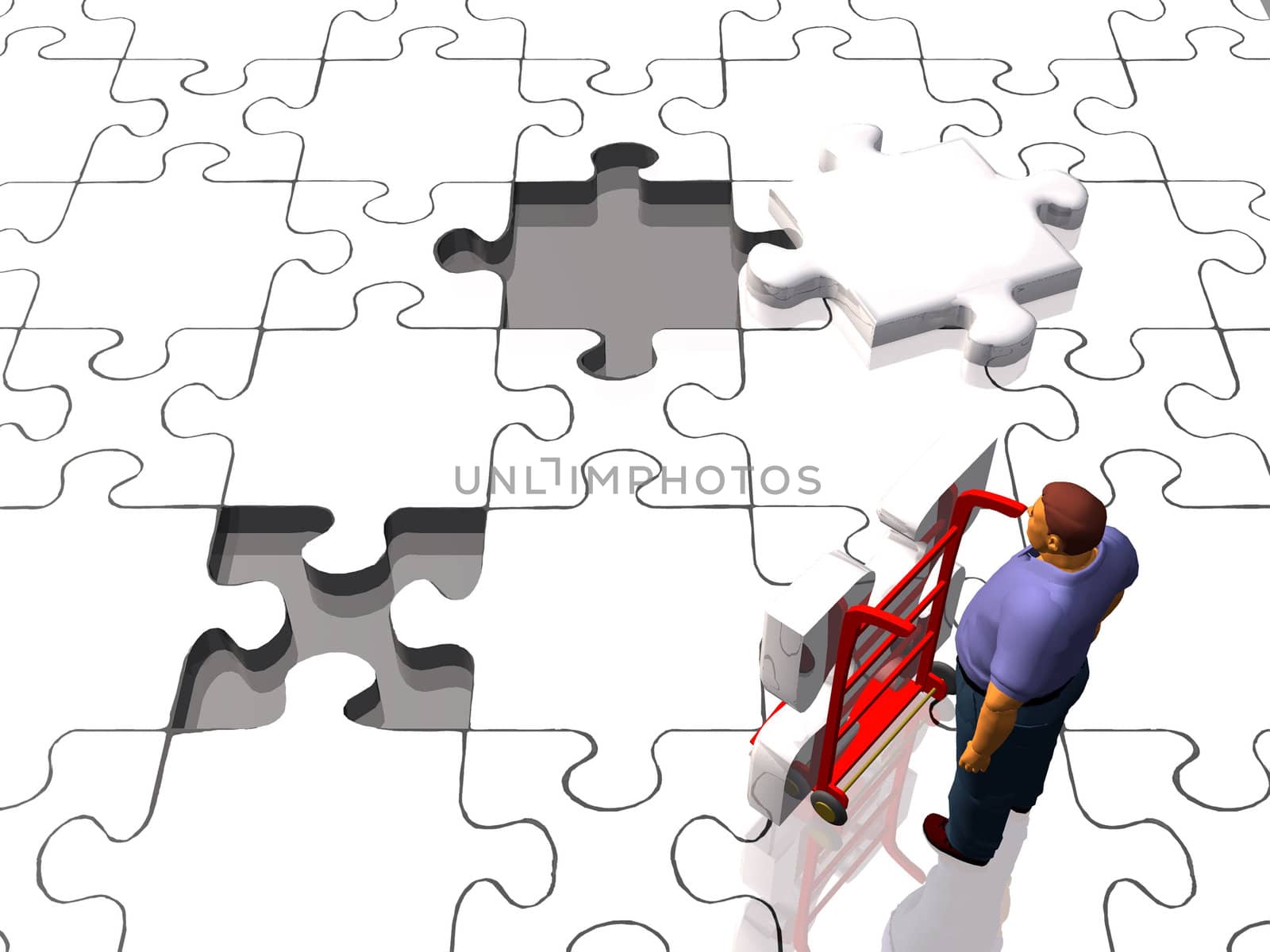 the man and the puzzle by njaj