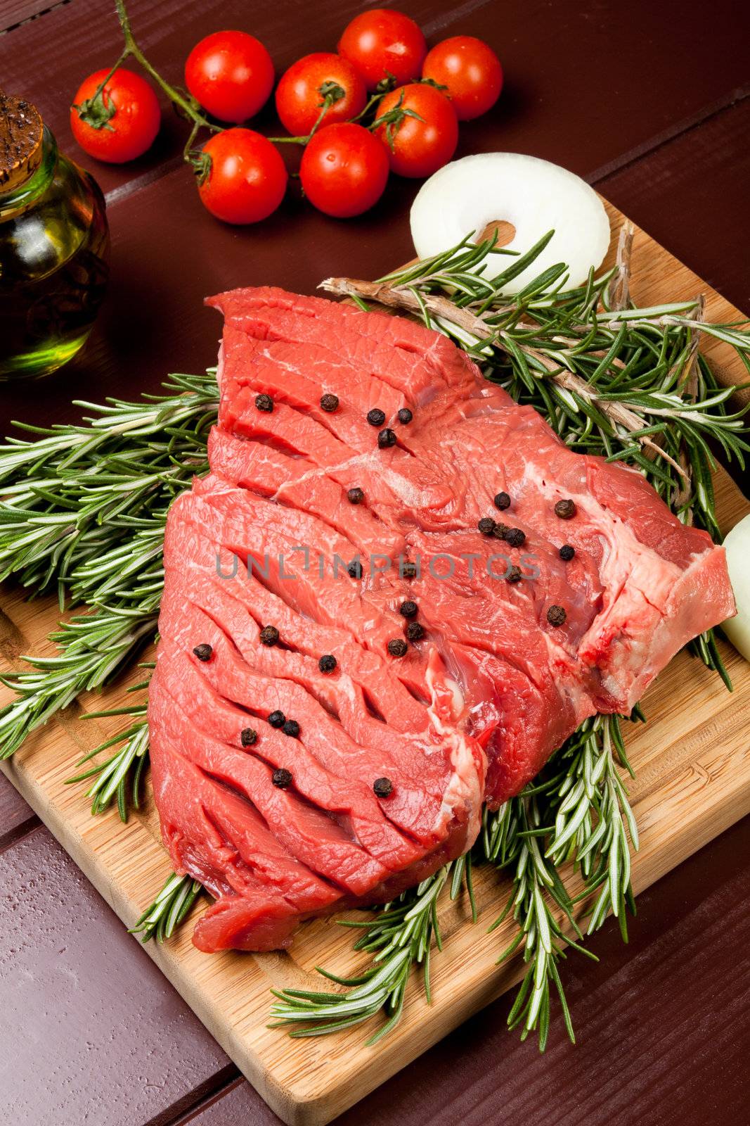 cut of meat on cutting board