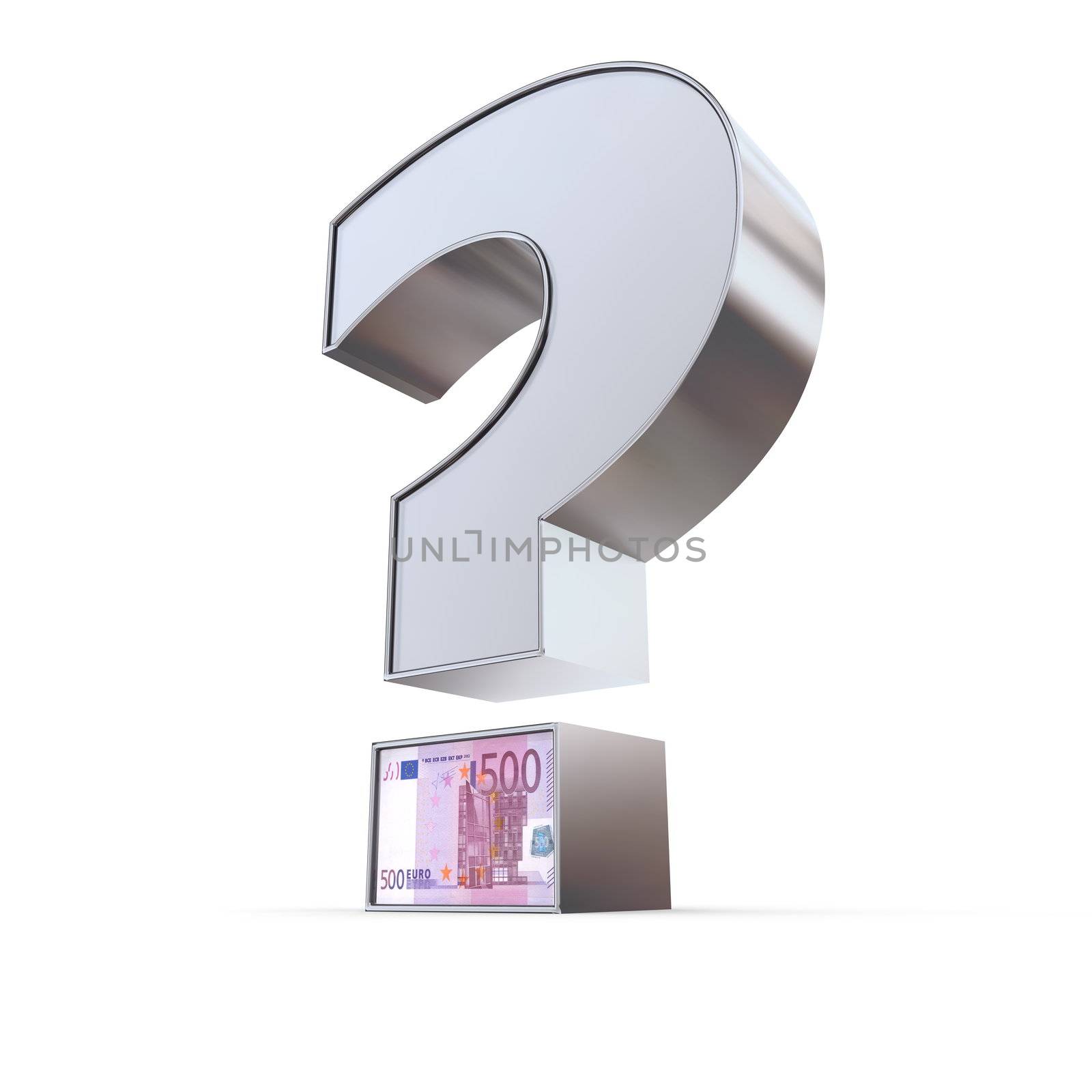 Metallic Euro Question Mark by PixBox