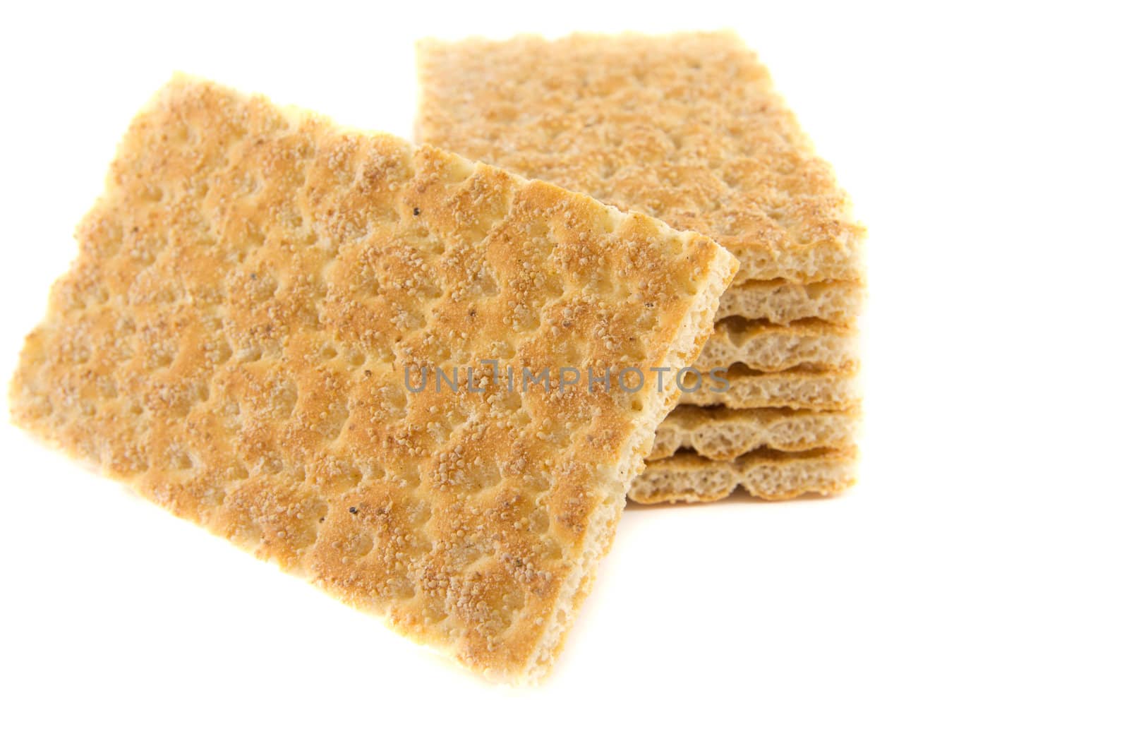 Picture of a bunch of crispbreads with one on the side