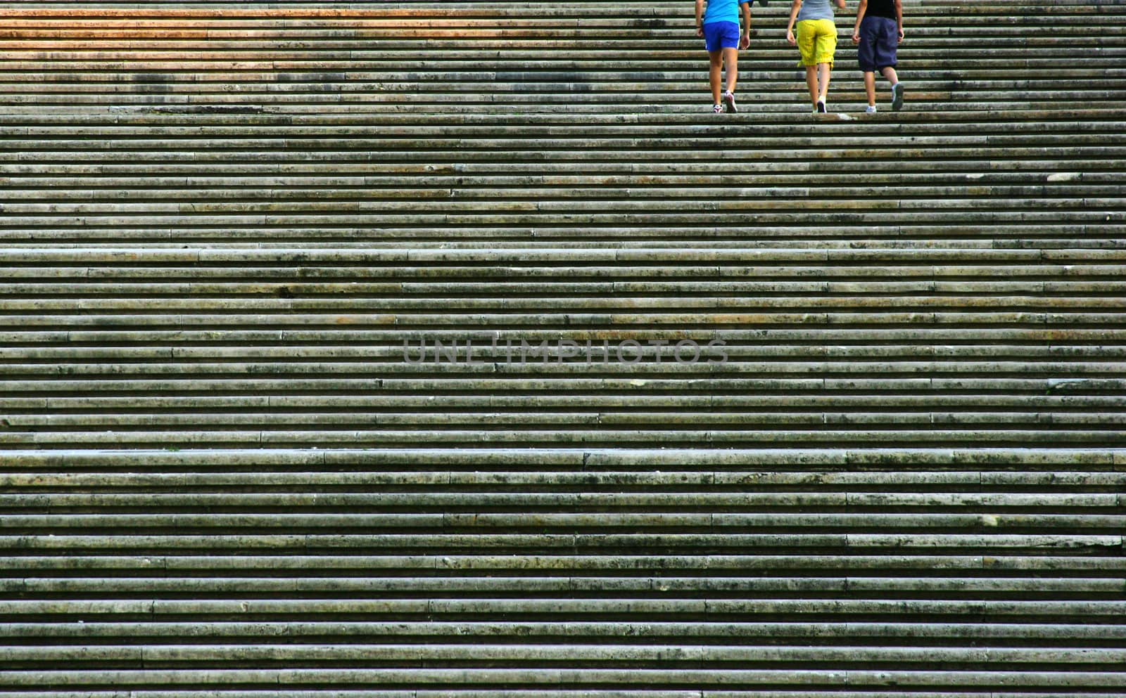 People climbing stairs by cristiaciobanu