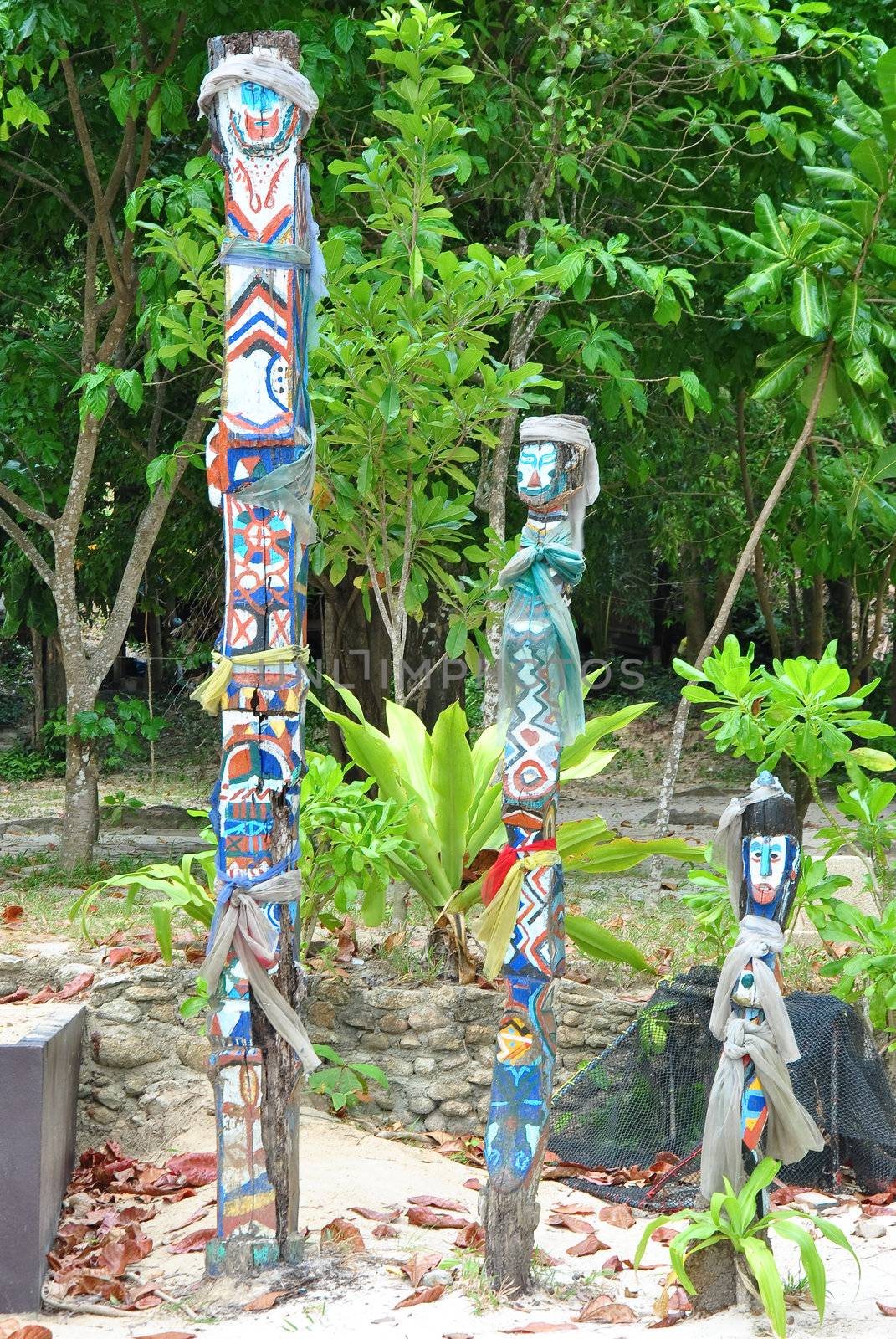 Morgan logo at Surin island national park in Thailand