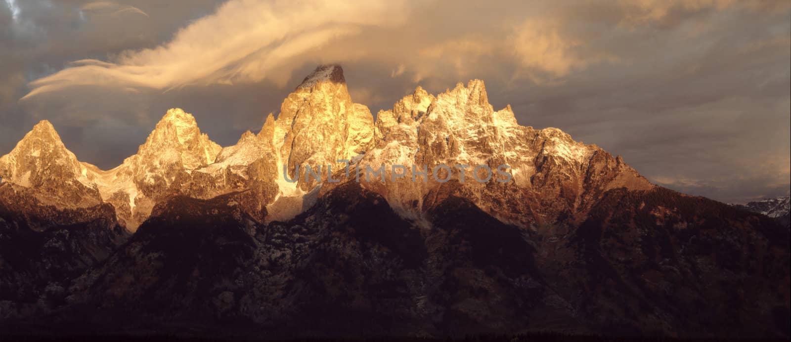 Sunrise at Grand Teton in Wyoming