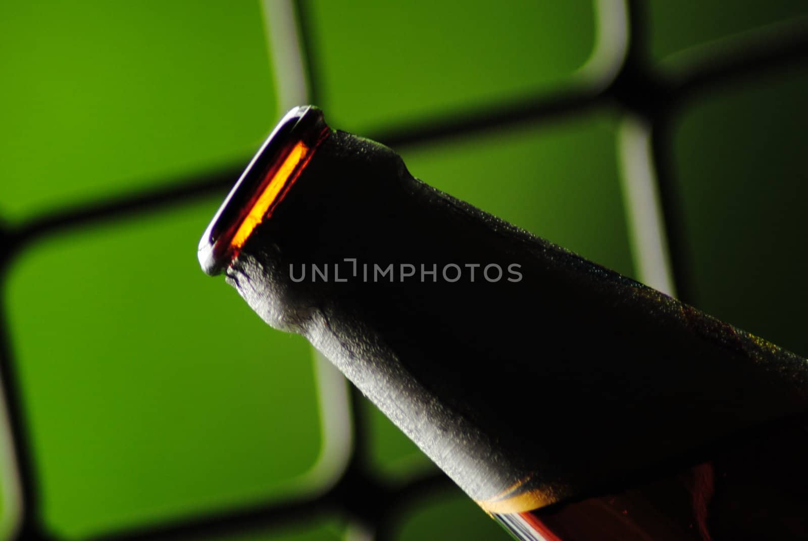 closeup of beer bottle top